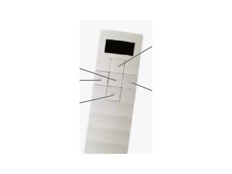 Control remoto DC/3102 de los toldos verticales Baneta, con las teclas de subir, parar y bajar