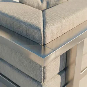 Detalle del cojín del Sofá Montecarlo Aluminio