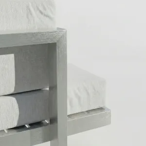 Detalle del módulo de brazo del Sofá Montecarlo Aluminio