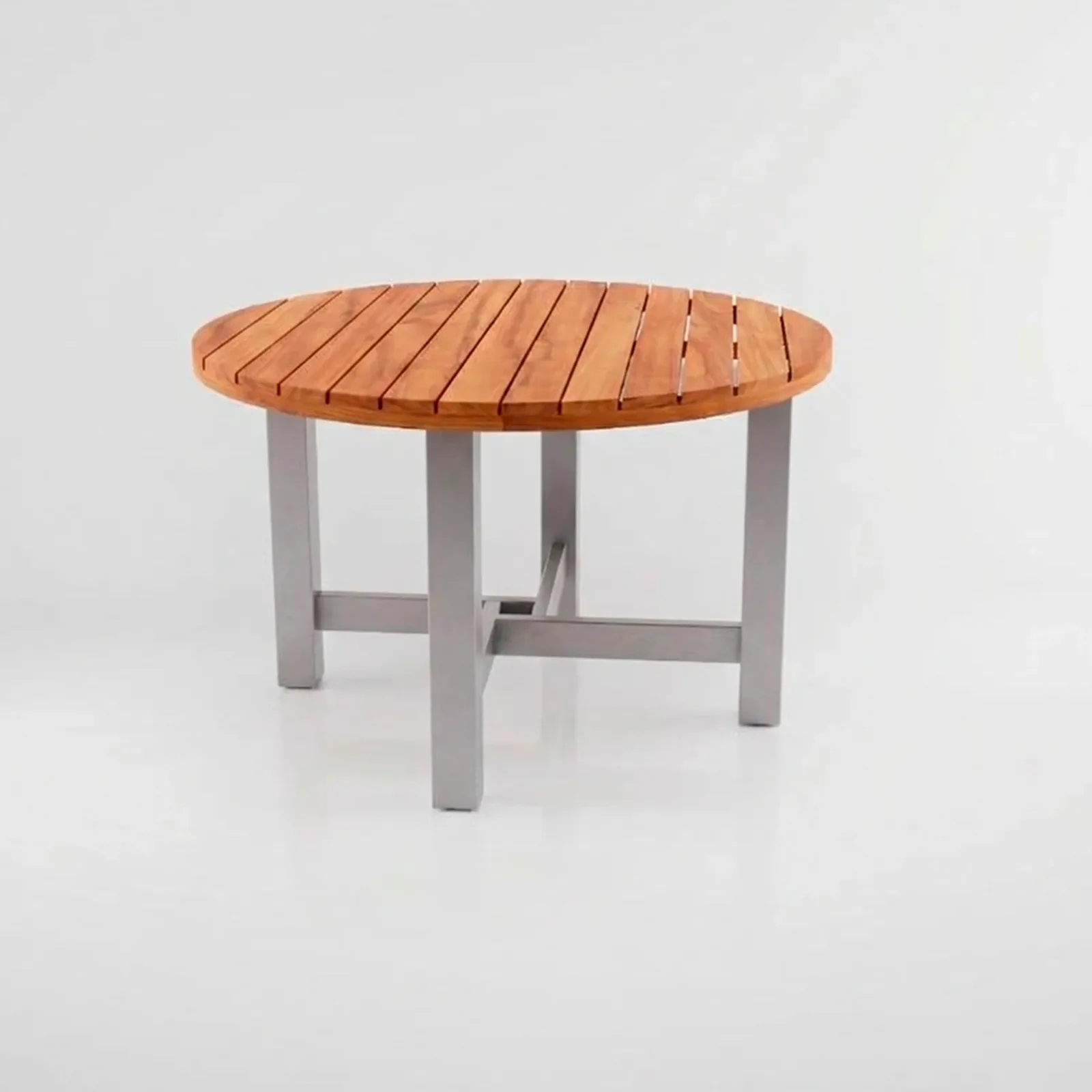 Mesa Circular Alpes Aluteca, Colección Francia: vista completa en estudio