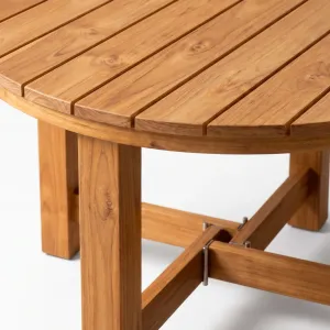 Mesa Circular Alpes, Colección Francia: detalle del acabado