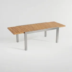 Mesa Extensible Osaka Aluteca, Colección Japón: vista completa desde otro ángulo