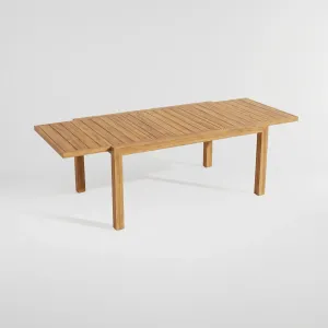 Mesa Extensible Osaka, Colección Japón: vista completa desde otro ángulo