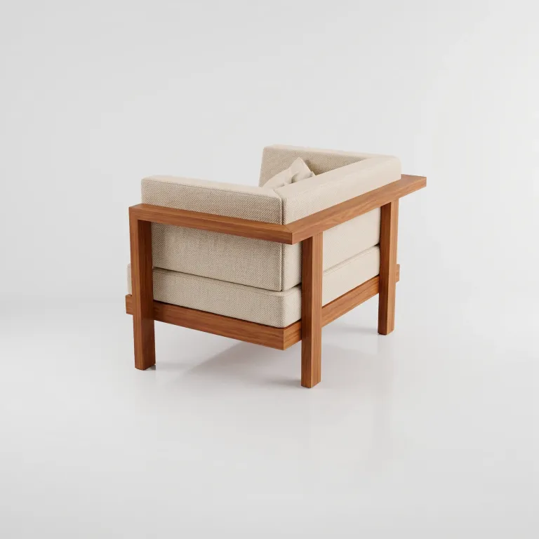 Poltrona Montecarlo, Colección Francia: vista completa en estudio