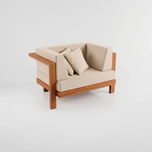Poltrona Montecarlo, Colección Francia: vista completa desde otro ángulo