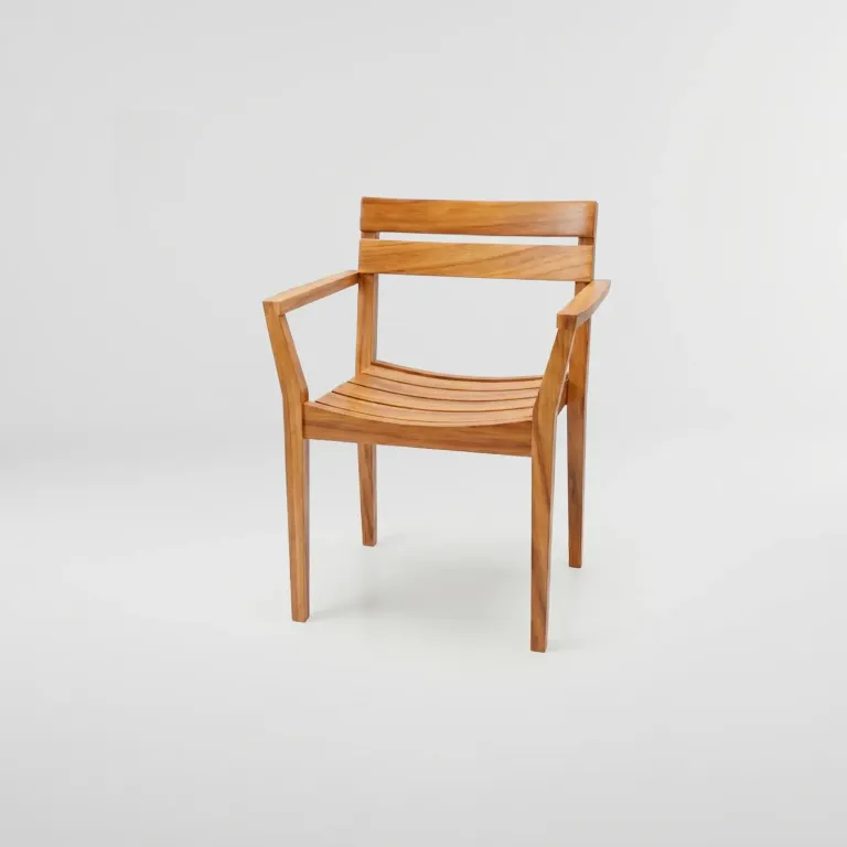Silla Apilable Orinoco, Colección Amazonas: vista completa en estudio