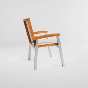 Silla Apilable Tokio, Colección Japón: vista completa desde otro ángulo