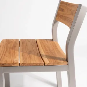 Silla Bar Bretaña Aluteca, Colección Francia: detalle del acabado