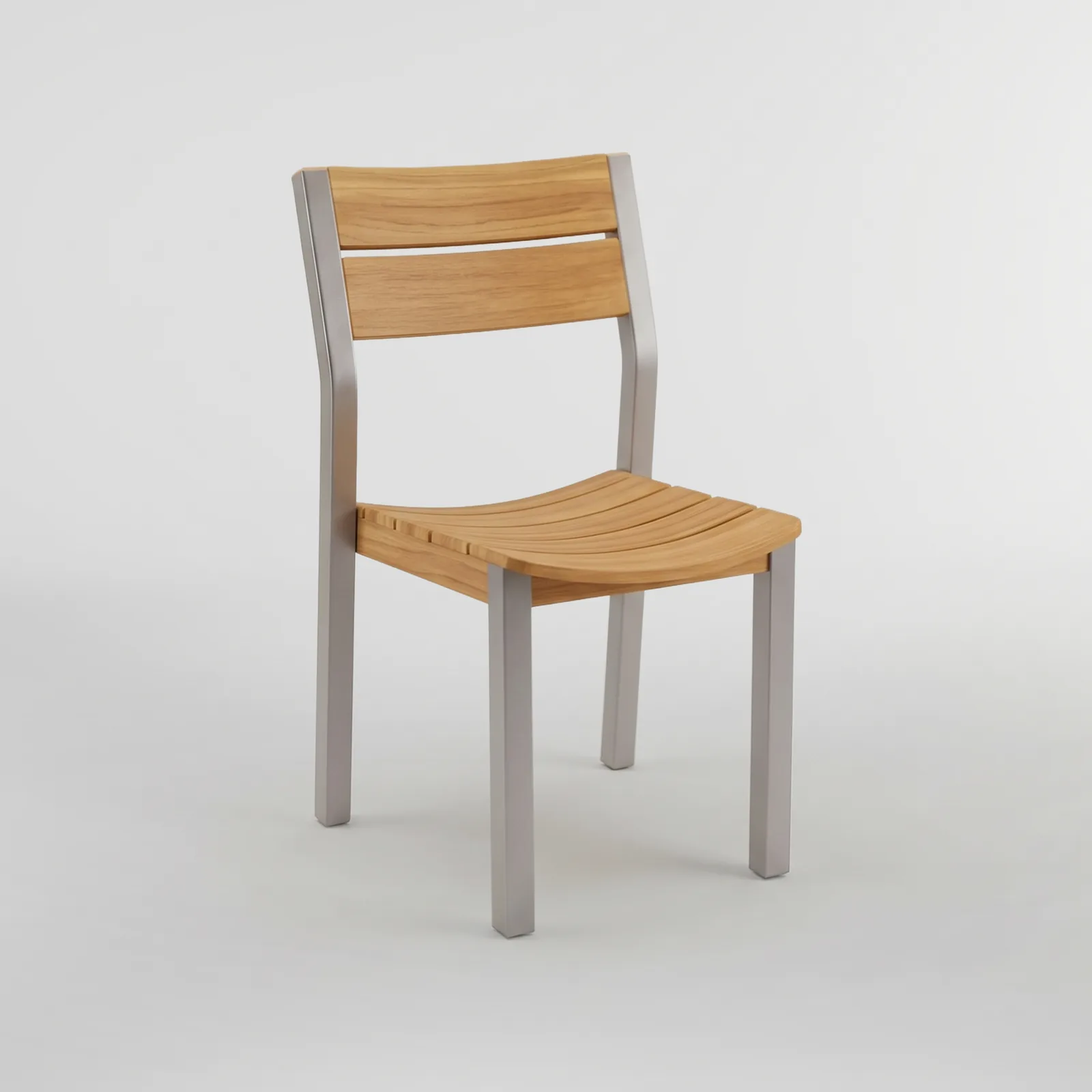 Silla Bretaña Aluteca sin Brazo, Colección Francia: vista completa en estudio