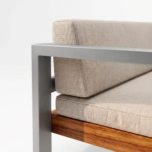 Sofá Japón Aluteca, Colección Japón: detalle del acabado