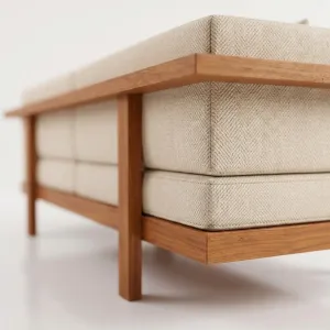Sofá Montecarlo, Colección Francia: detalle del acabado